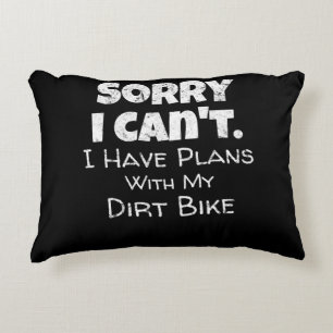 I Have Plans With My Dirt Bike Gift Accent Pillow