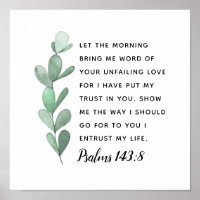 I Have Put My Trust in You Scripture Print