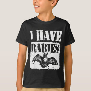 I Have Rabies Funny Bat Meme Vintage Tee 
