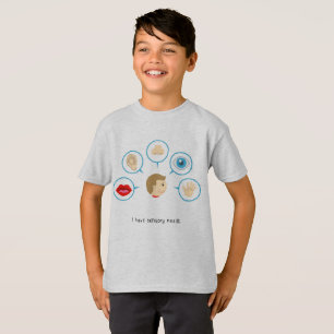 I Have Sensory Needs - Kid's T-Shirt (Gray)