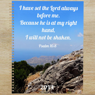 I Have Set The Lord Before Me Psalm Bible Verse Planner