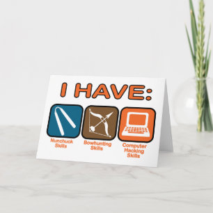 I Have Skills Napoleon Dynamite Card