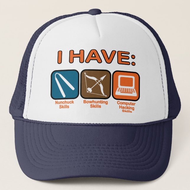 I Have Skills Napoleon Dynamite Trucker Hat (Front)