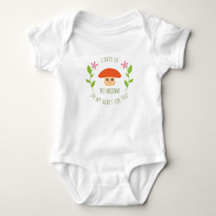 I Have So Mushroom In My Heart For You Pun Unisex Baby Bodysuit