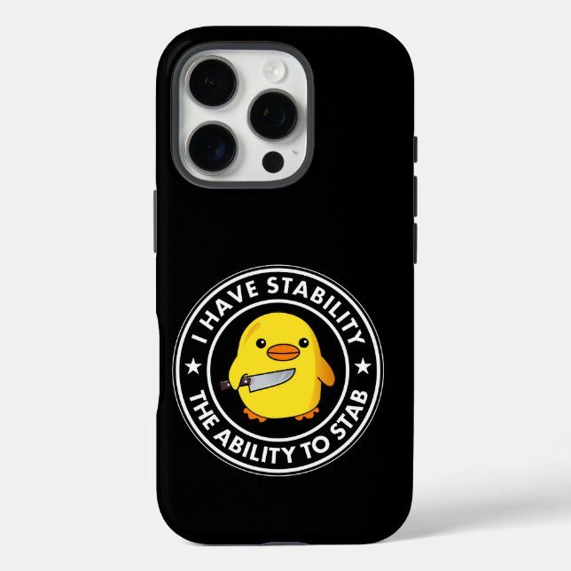 I Have Stability Ability To Stab Funny Case-Mate iPhone Case (Back)