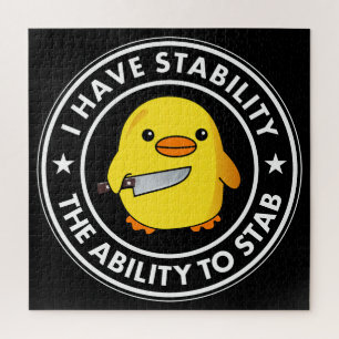 I Have Stability Ability To Stab Funny Jigsaw Puzzle