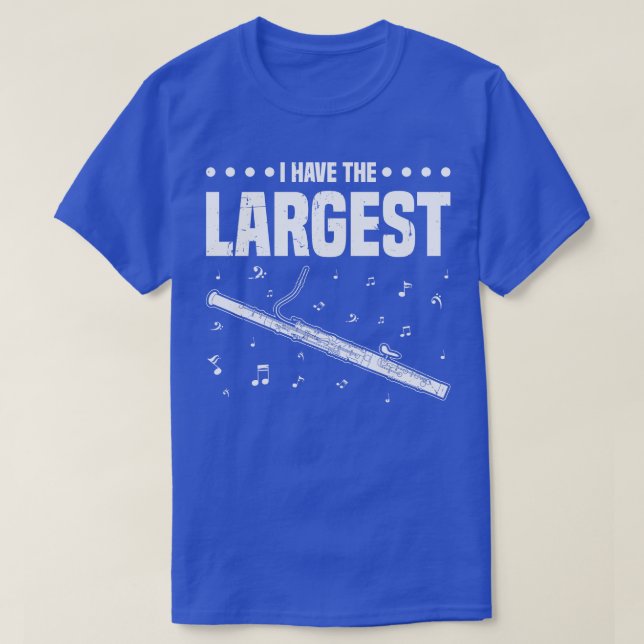 I Have The Largest Bassoon Player T-Shirt (Design Front)