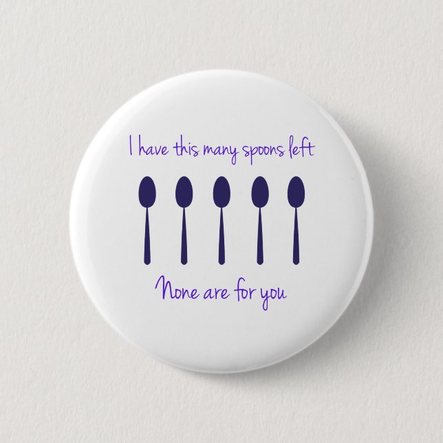 I have this many spoons left 2 inch round button (Front)