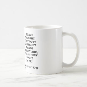 I Have Thought It My Duty To Exhibit Things Quote Coffee Mug