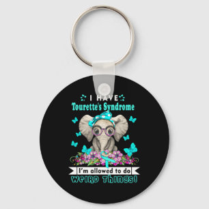I Have Tourettes Syndrome Awareness  Keychain