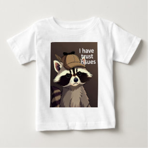 I Have Trust Issues Raccoon T-Shirt   Funny 