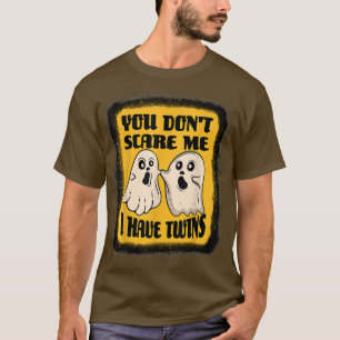 I Have Twins Funny Boo Ghost Halloween Costume For T-Shirt