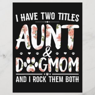 I Have Two Titles Aunt And Dog Mom Gift For Aunt
