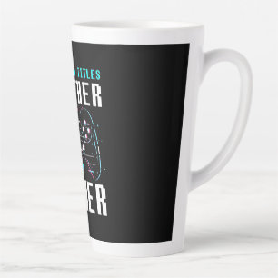 I Have Two Titles Brother And Gamer Latte Mug