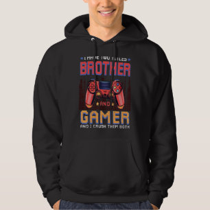 I Have Two Titles Brother & Gamer  Gaming Vintage Hoodie