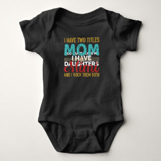 I have two titles mom and mimi grandma t-shirt baby bodysuit