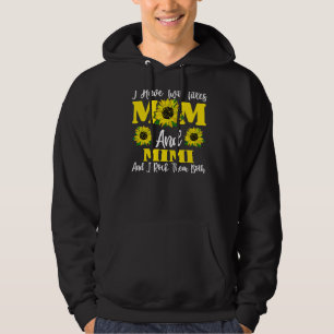 I Have Two Titles Mom And Mimi Sunflower For Women Hoodie