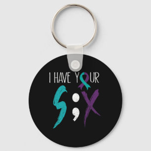 I Have Your Six Military Suicide Prevention Awaren Keychain
