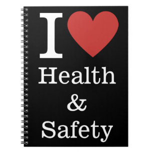 I ❤️ Health & Safety CUSTOM Spiral Notebook