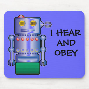 I HEAR AND OBEY MOUSE PAD
