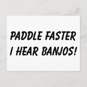 I HEAR BANJOS! POSTCARD