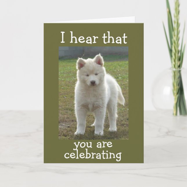 "I HEAR U R CELEBRATING" RETIREMENT CARD (Front)
