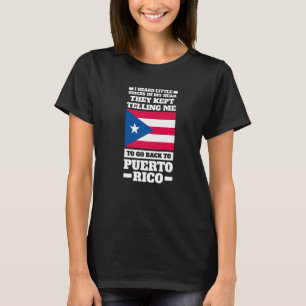 I heard little voices in my head Puerto rico Puert T-Shirt
