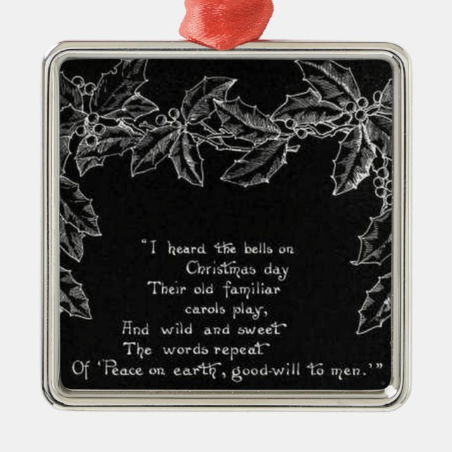 I Heard The Bells On Christmas Day Ornament (Front)