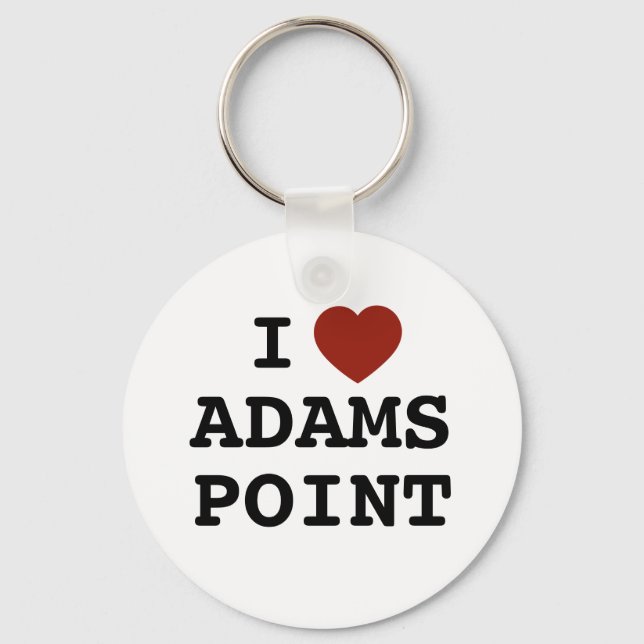 I heart Adams Point Keychain (Front)