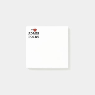 I heart Adams Point Post-It Notes