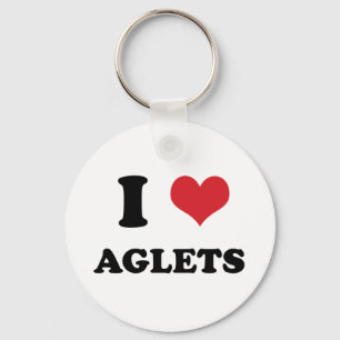I (heart) Aglets Keychain