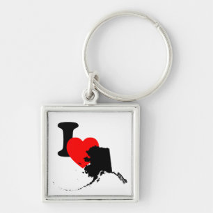 I Heart Alaska Keychain