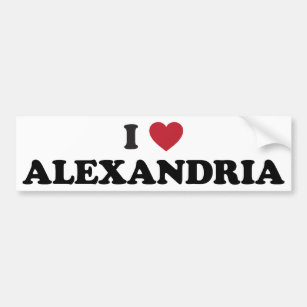 I Heart Alexandria Egypt Bumper Sticker