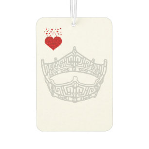 I Heart American Pageant Iconic Crown  Air Freshener