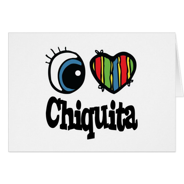 I Heart (Amour) Chiquita (Devant horizontal)