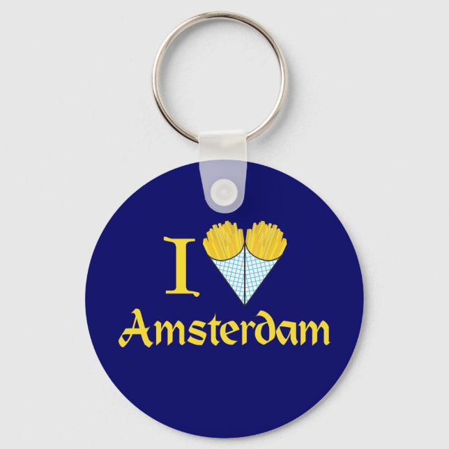 I Heart Amsterdam Keychain (Front)