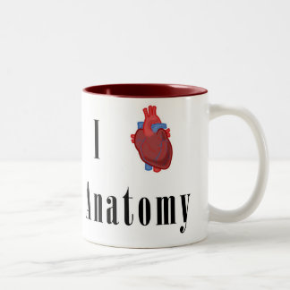 I *Heart* Anatomy Two-Tone Coffee Mug