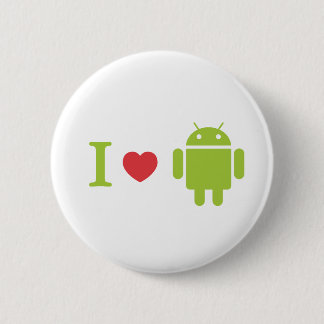 I heart Android 2 Inch Round Button