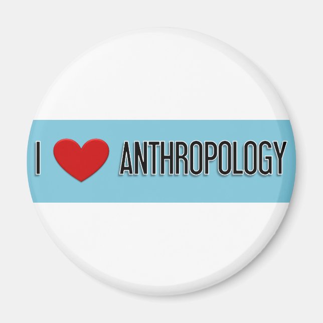 I heart Anthropology Magnet (Front)