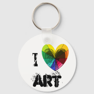 "I [heart] Art" keychain