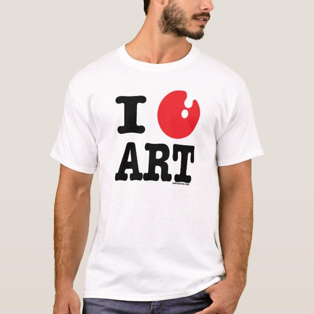 I (heart) art T-Shirt (Front)