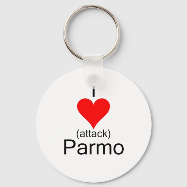 I Heart Attack Parmo Keychain (Front)
