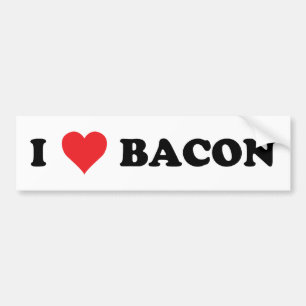 I Heart Bacon Bumper Sticker