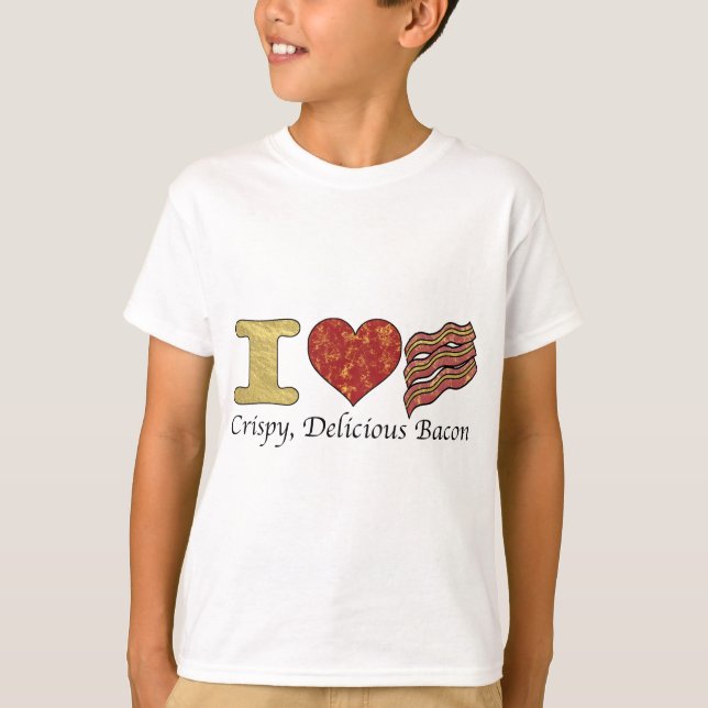 I Heart Bacon T-Shirt (Front)