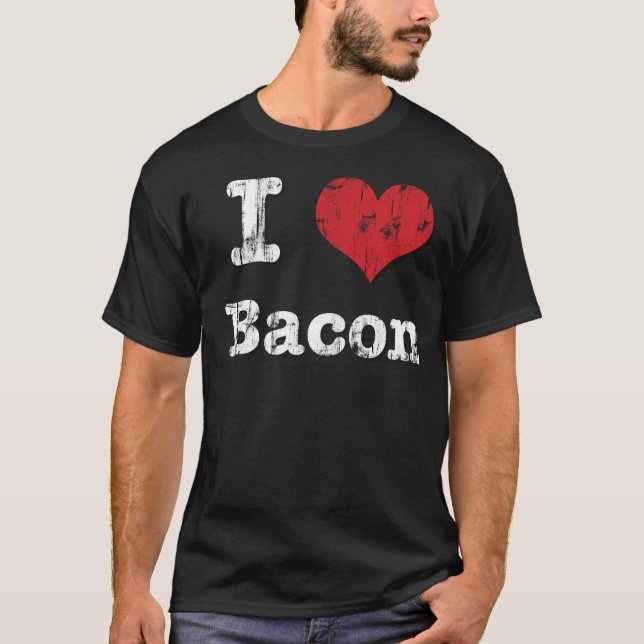 I Heart Bacon T-Shirt (Front)