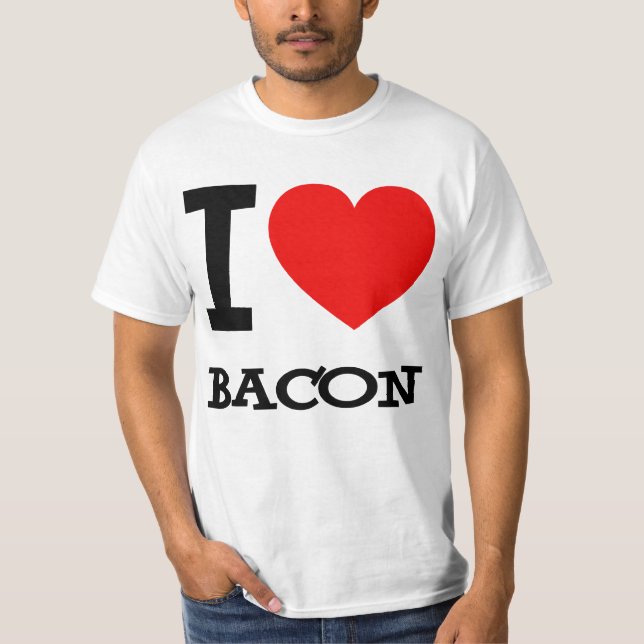 I Heart Bacon T-Shirt (Front)