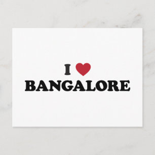 I Heart Bangalore India Postcard