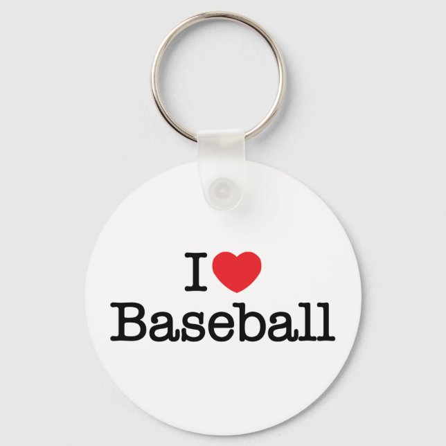 I heart Baseball Keychain (Front)
