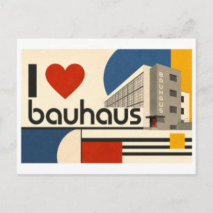 "I [Heart] Bauhaus" Postcard