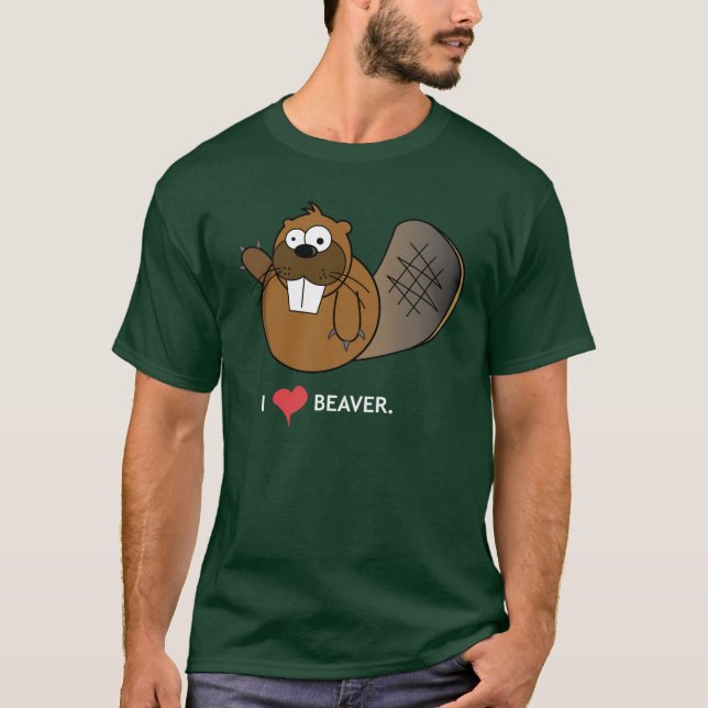 I HEART BEAVER T-Shirt (Front)